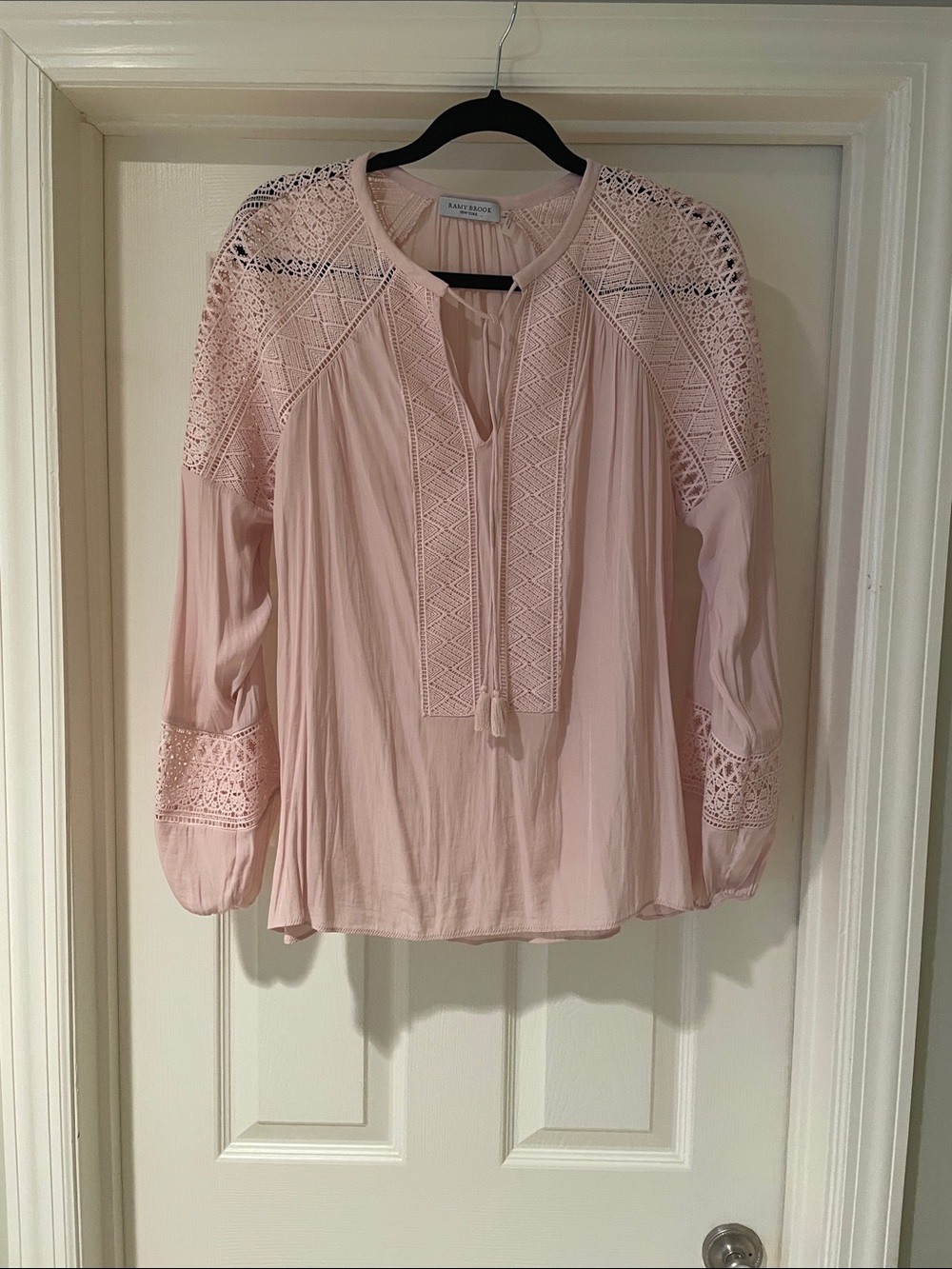 Rami Brook boho style pink blouse size m